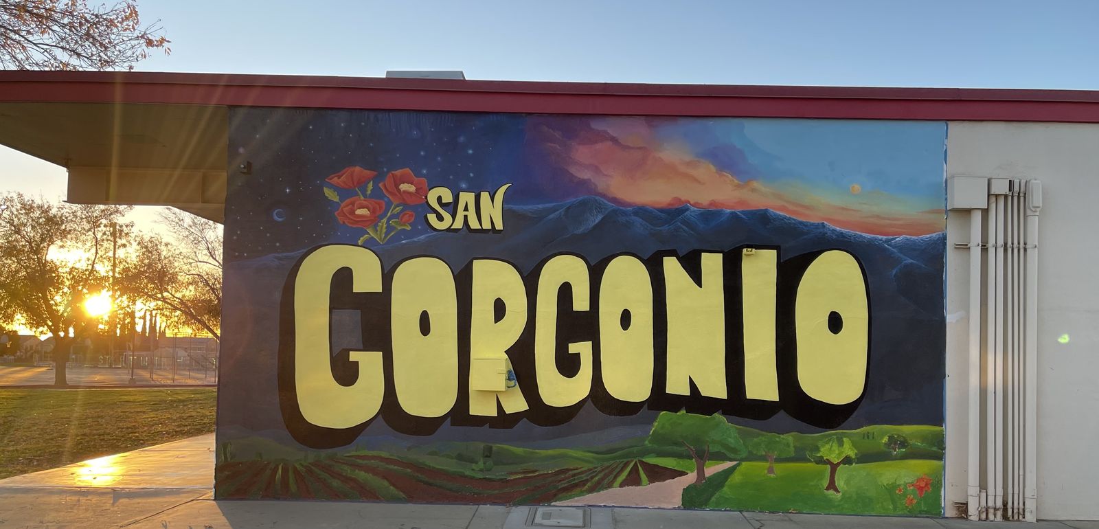 San Gorgonio Text Mural