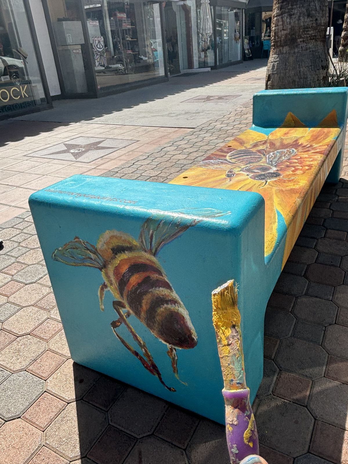 Bee & Turtle Architectural Mural